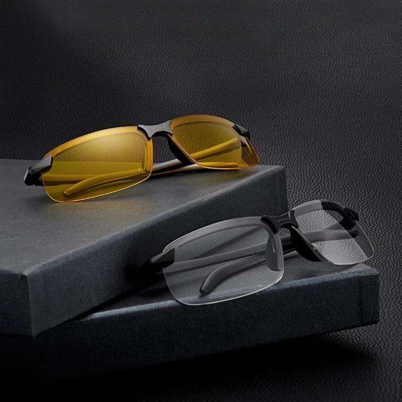 Yellow Night Vision Sun Glasses Polarized UV Protective Sunglasses PC Ultra-light Outdoor Driving Cycling Goggles