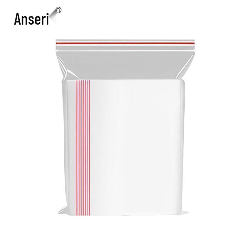 Ansaire Transparent PE Self-Sealing Plastic Bags (100 Pcs)