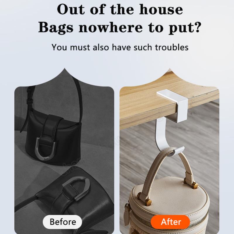 Tragbarer Haken zum Aufhängen von Taschen, seitlich am Schülerschreibtisch, Artefakt zum Aufhängen von Taschen, abnehmbarer mobiler Handtaschenhalter, multifunktionaler Tischhaken