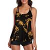 Women Two Piece Flowy  Swimsuits  Bathing Tank Tops With Shorts Athletic Swimwear