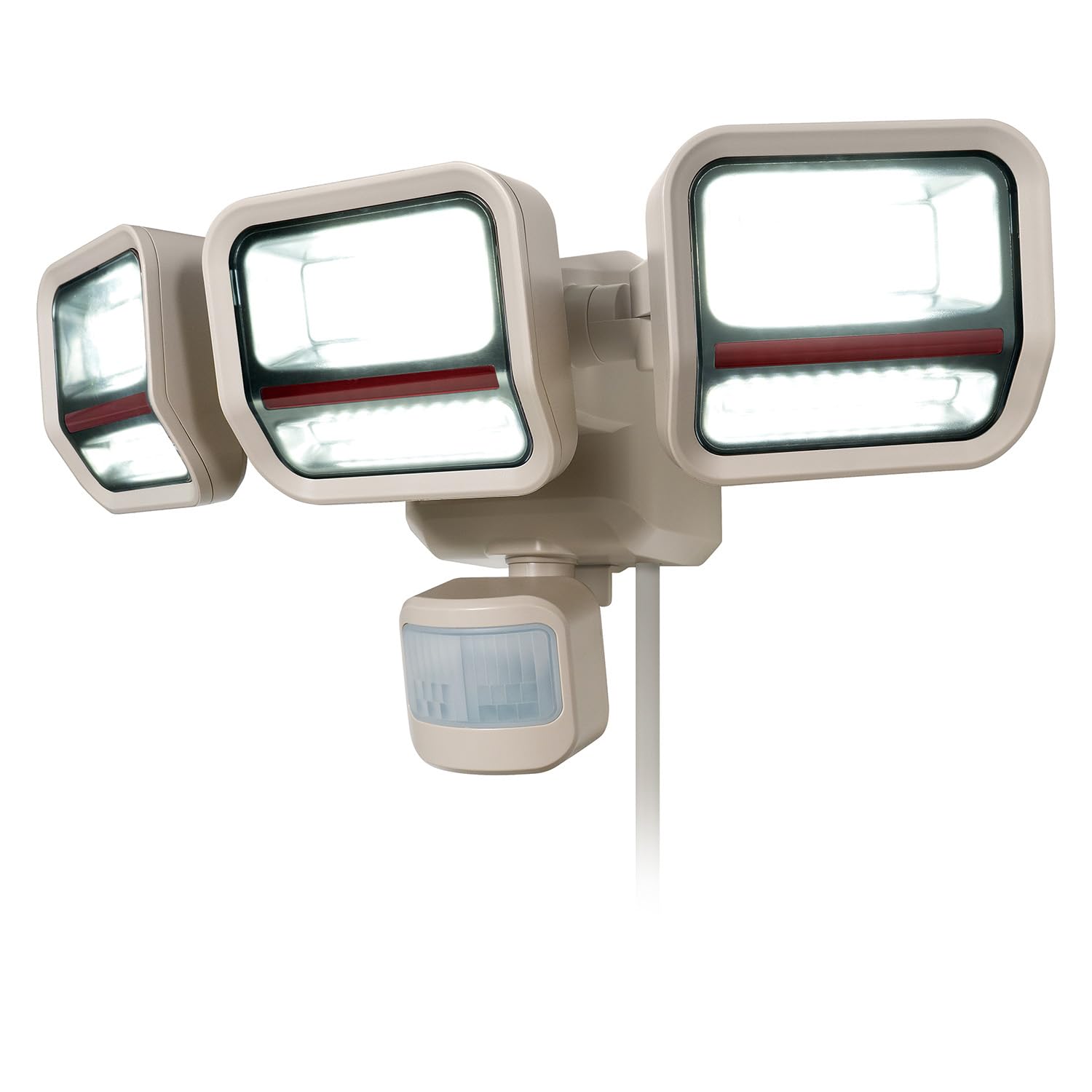 

ELPA Security Sensor 2200 3 Red Warning Motion Predictive Crime Light, Lumens, Lights, Dual-Sided Illumination, Light, Sensor, Anti-theft Measures, білий