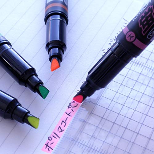 Tombow Pencil Highlighter Fluorescent Coat Twin Type (Strong Nib! Polymer Coated Core) 10 Colors WA-TC10C