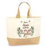 Cabas de plage - PLANETEE - Annie la vie est plus jolie - Multicolore - Jute naturel - Fabriqué en France