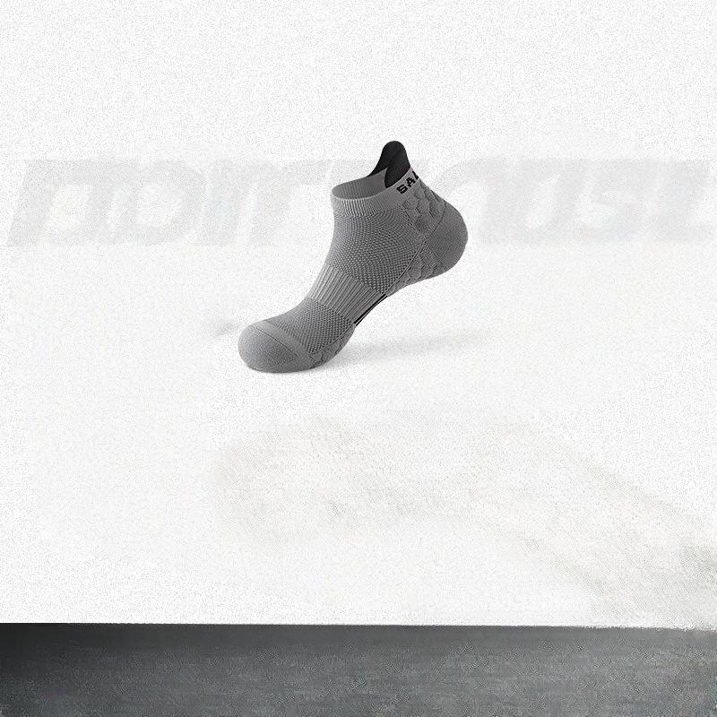 

Мужские спортивные носки из чистого хлопка, сетчатые, весенне-летние, короткие, влагоотводящие, устойчивые к запаху и дышащие носки для бега 1 pair серый