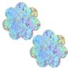 20 Pairs Women Sexy Self Adhesive Nipple Covers Colorful Ice Crack Pattern Disposable Breast Stickers Pasties Sticky Bra
