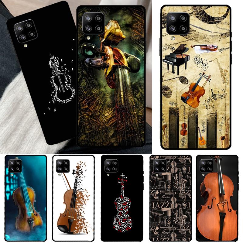

Musical Notes Violin Classical Case For Samsung Galaxy A54 A34 A14 A13 A12 A22 A32 A52 A72 A51 A71 A53 A52S Back Cover