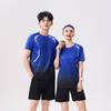 Quick-Dry Badminton Set Men Women Short Sleeve Sportswear Breathable Moisture-Wicking Athletic Shirt Pants