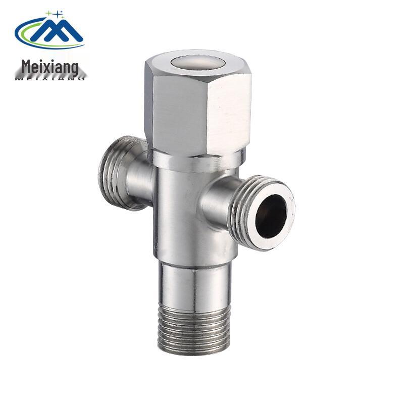 Meixiang 304 Stainless Steel Dual Outlet Angle Valve