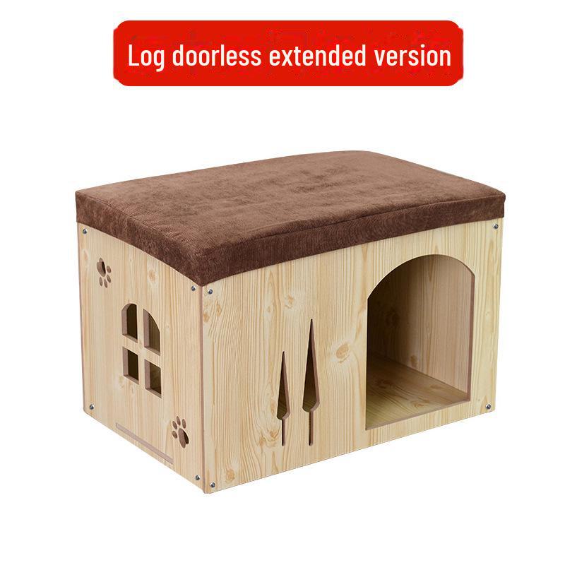 

Скамейка для переодевания домашних животных: Съемный и моющийся всесезонный деревянный домик и гнездо для хранения собак, кошек и кроликов. One Size