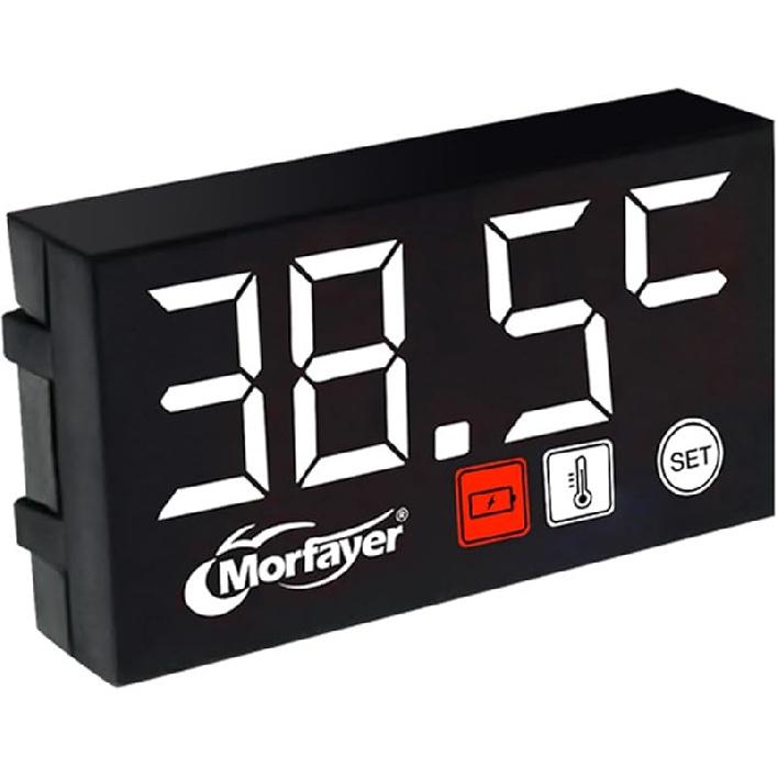 

12V Мотоциклы Цифровые Часы Вольтметр Термометр Аксессуар для Мотоциклов 3 в 1 Электронный Измеритель Водонепроницаемый Измеритель для Мотоциклов 4.5cm/1.77x2.5cm/0.98 x1 белый