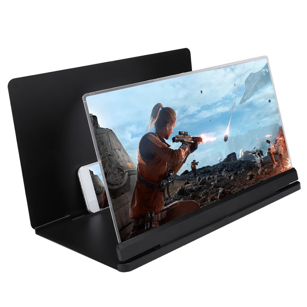 18X Mobile Phone Screen Magnifixer Amplifier 14in Anti Radiation Zoom Prevent Reflective(Black)