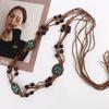 All-match Waist Rope Rhinestone Braided Tassel Belt Ethnic Style Belts Women Waist Chain Bohemian