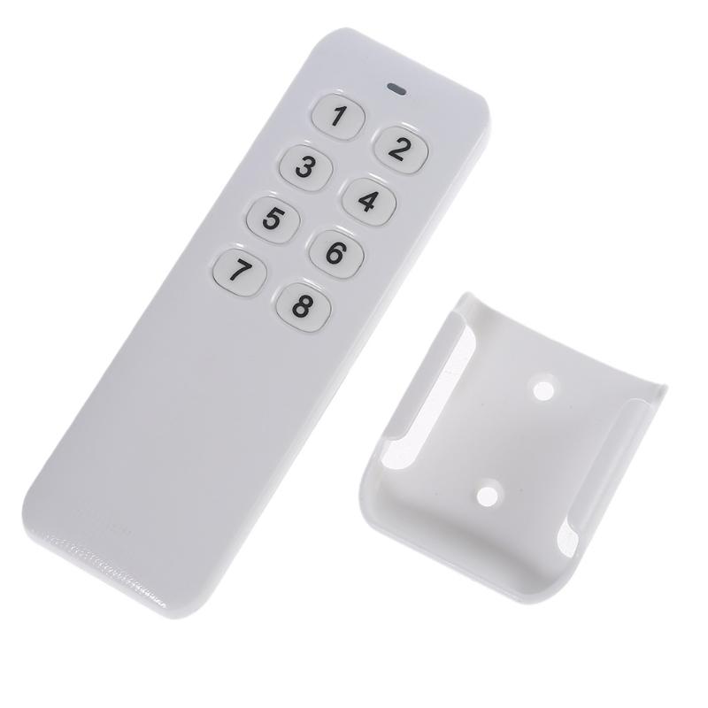 RF Digital Remote Control with Base Transmitter for Switch 433MHz Wireless Learning Code 6/8 Button EV1527 AK-500-8G