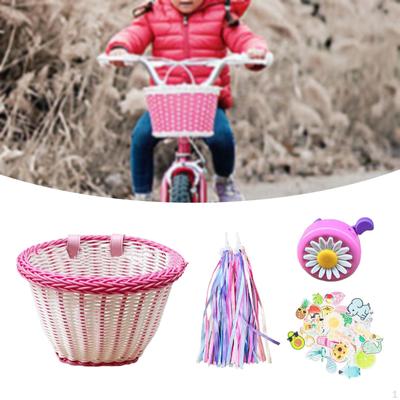 Kids Bike Decoration Basket Front Handlebar Replace Cute Portable Decorations
