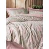 Parure de lit - 1 housse de couette 220 x 240 cm + 2 taies d'oreiller 60 x 60 cm - Satiné 100% coton - Poudre