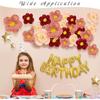 2 Stück 20/25/30cm Künstliche Papierblumen Künstliche Wanddekorationen zur Verwendung Raumdekorationen Partydekorationen für Wohnzimmer Geburtstag