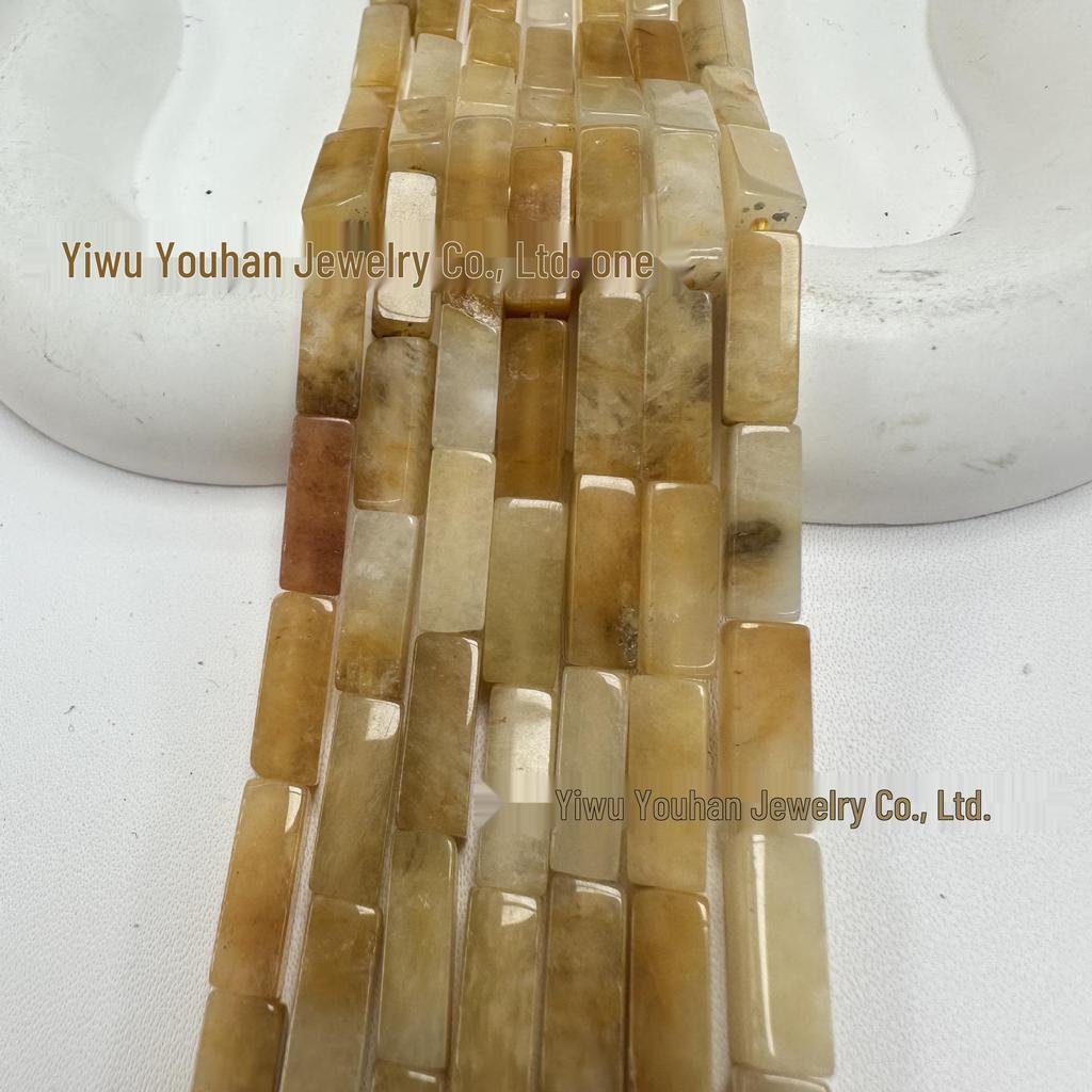 4x13mm Natural Stone Rectangle Bar Beads for DIY Jewelry and Bracelets