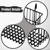 Metal Hanging Wire Basket Cosmetic Organizer Kitchen Grid with Hooks for Office