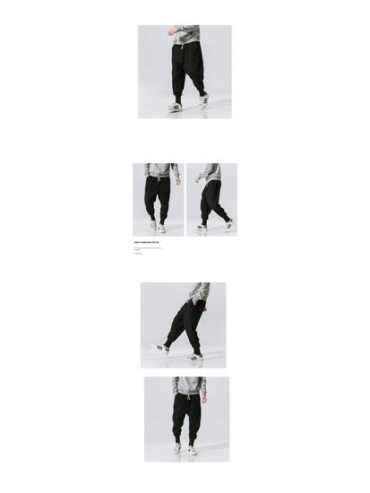 2025 Spring Men's Cotton Linen Harem Pants - Casual, Chinese Style, Plus Size, Loose Fit Joggers
