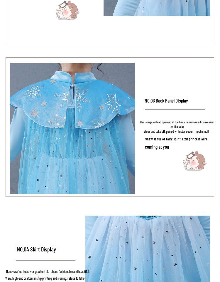 Modisches Prinzessinnenkleid für Baby-Mädchen mit Fleecefutter und Puffärmeln für die Geburtstagsfeier