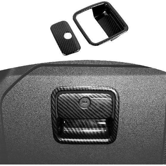 

RT-TCZ for Jeep JL Glove Box Compartment Latch Handle Trim Cover for Jeep Wrangler JL JLU Gladiator JT 2018-Present Red Carbon Fiber Interior чёрный