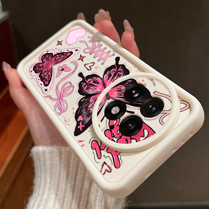 Lucky Bowknots Butterfly Pattern Case For OnePlus 15 13 13T 12 Shockproof Bumper Soft Silicone Cover For Oneplus Nord 5 13R 12R 11R 5G