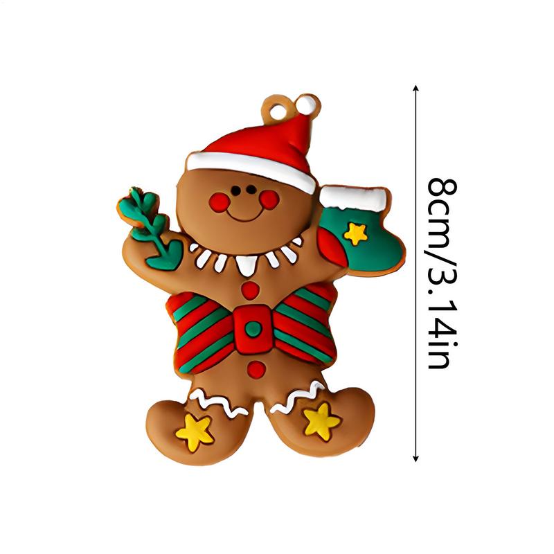 Gingerbread Christmas Decorations 12 Pieces Small Santa Christmas Tree Ornaments Christmas Ornaments Set Christmas Tree Decor