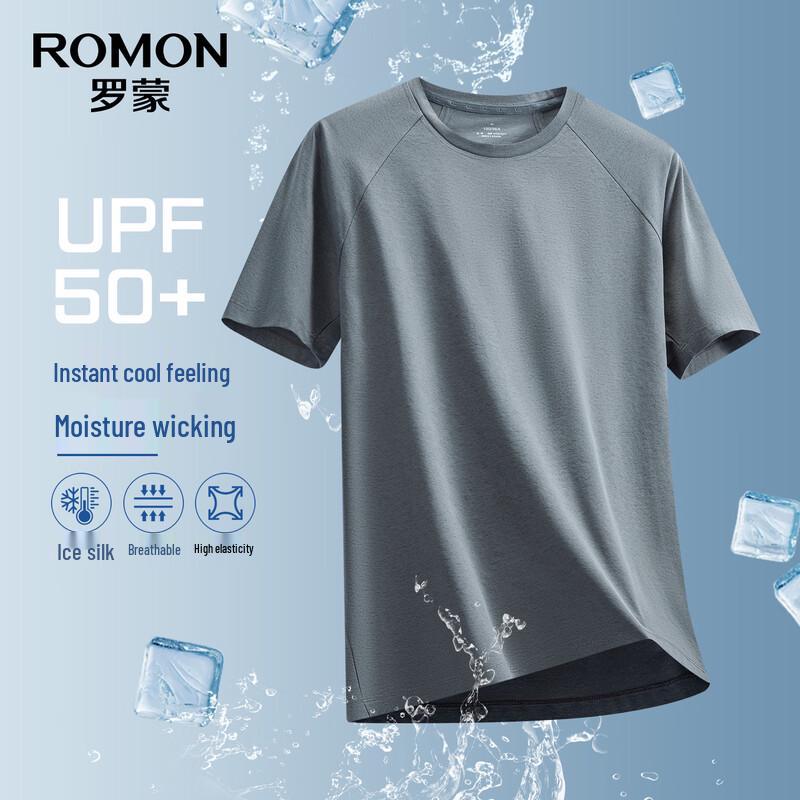 ROMON Men s UPF50+ Sun Protection Cooling T-Shirt M