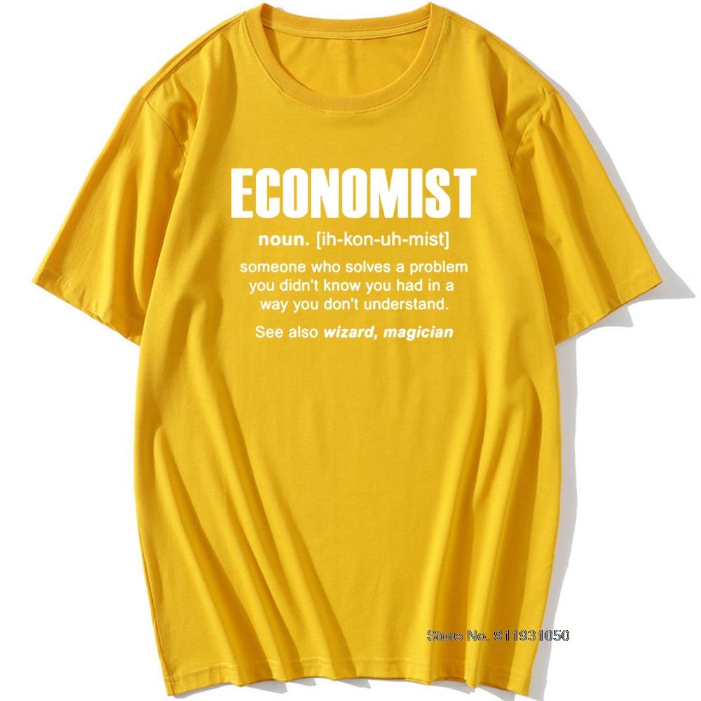 Cool Economist Definition Noun Funny T Shirt Unisex Short Sleeves Hip Hop Vintaged Oneck Cotton T Shirts
