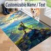 Custom Text Zelda Pattern Floor Rug Soft Indoor Carpet Mat Living Room Bedroom