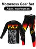 Motocross-Ausrüstungsset Enduro Cross Trikot Hose Sets Racer Ausrüstungsset Offroad Herren Sets Damen Berg Downhill Motorrad MX