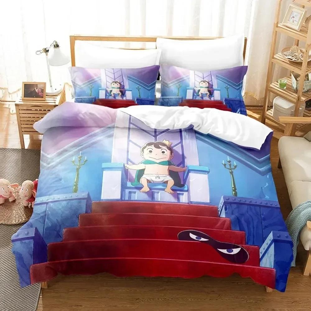 

Comforter New 3D Anime Ranking Of Kings Bedding Set Printed Bed Set With Bed Single Double Queen Super King Size Comforter (quilt)-EU Single(135*200cm)3pcs