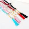 Pearl Prayer Beads Necklace Jewelry Long Tassel Clothes Pandent Accessories