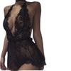 European & American Sexy Lace See-through Pajama Set