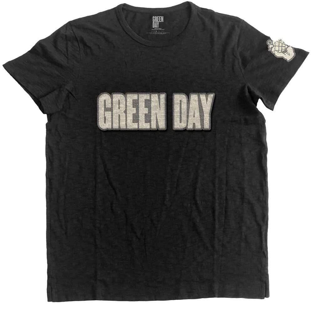 Green Day Logo & Grenade T-Shirt Black New S