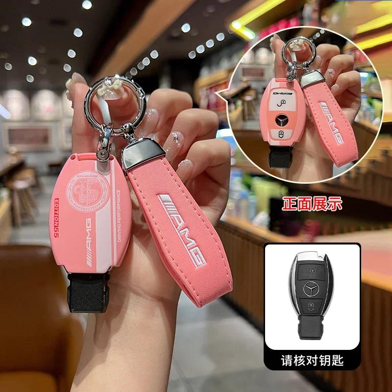 Fashion ABS New Styling Car Logo Remote Key Case Cover Shell For Mercedes Benz A B C S Class AMG GLA CLA GLC W176 W221 W204 W205
