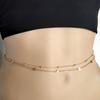 Vintage Sexy Fashion Accessories Sequined Body Chain, Double Geometric Disc Metal Chain Waist Chain