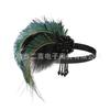Hot-selling European and American Retro Feathers Hair Accessories Ball Show S Headband Indian Headband Peacock Feathers
