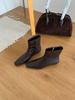 2025 autumn and winter new European and American woven loose sleeve low heel straight mid-tube boots fashionable square head short boots women