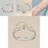 Fashion Floral Alloy Bracelets With Moon Charm For Women And Men