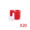 MOC City Scene Accessories Building Blocks Medieval Bonfire Flame Wine Bottle Reagent Bottle Box Compatible Mini Bricks Toys T11