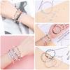 100Pcs 7mm Acrylic Alphabet Beads Rose Gold Letter Loose Flat Round Beads For Jewelry Making Findings DIY Bracelet Earrings Gift