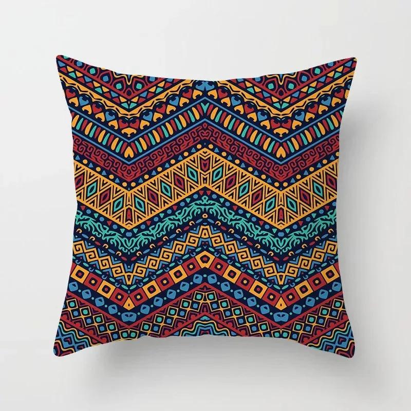 Bohemian Pillowcase Ethnic Floral Geometric Complex Texture Pillowcase Mandala Cushion Cover Sofa Living Room Home Decor