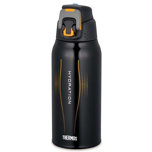 Thermos Water Bottle Vacuum Insulated Sports Bottle [One-Touch Open Type] 0.8L Black Gradient FFZ-802F BK-G