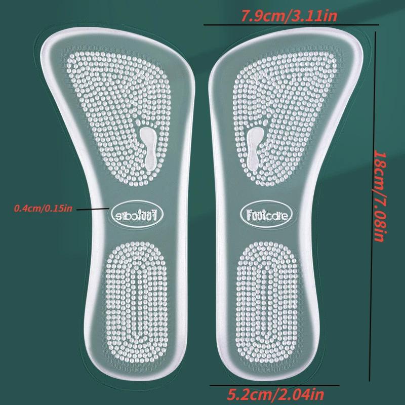 2 шт. Гелевые самоклеящиеся стельки Мягкие силиконовые туфли на высоком каблуке — фото 7
