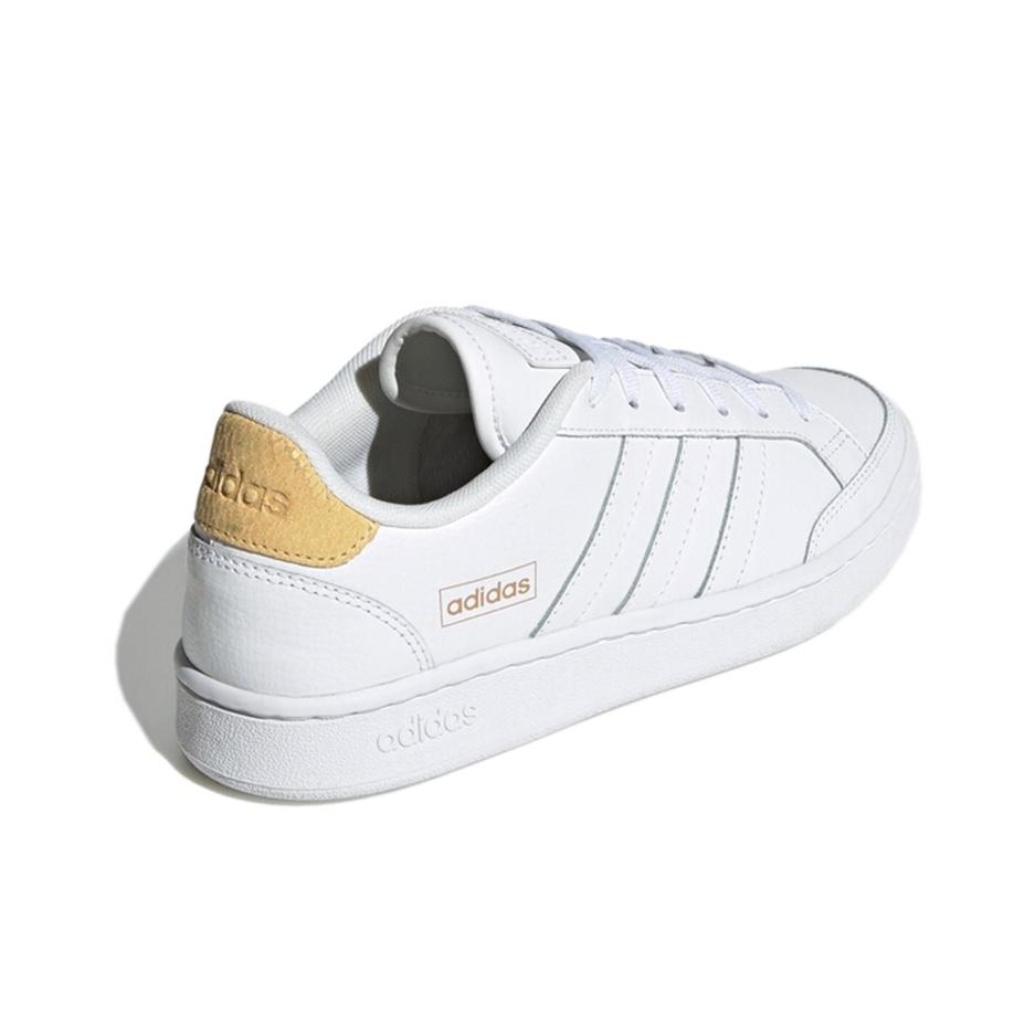 adidas Neo Grand Court Low Top Sneakers Women Sneakers White Yellow FW3301