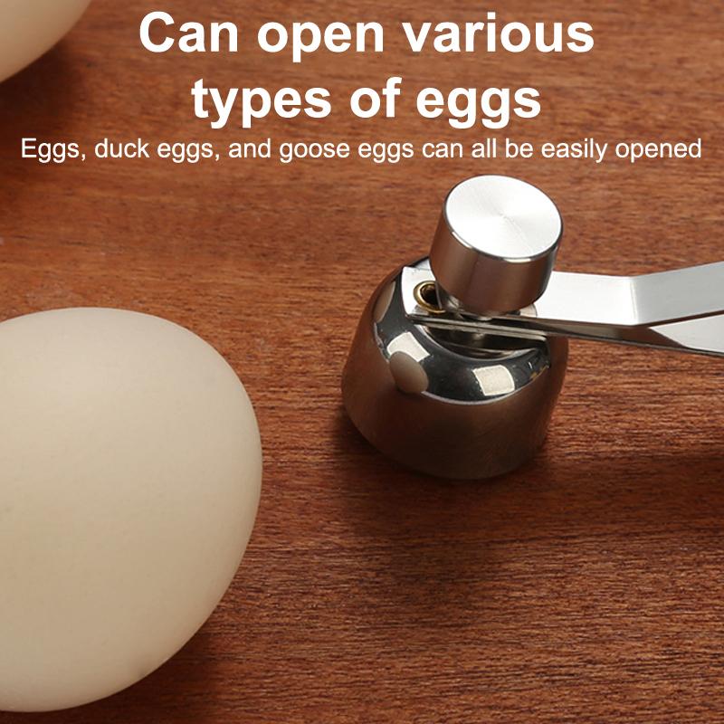 Eggshell Topper Cutter Stainless Steel Egg Cracker Opener Remover Stonego Kitchen Tools