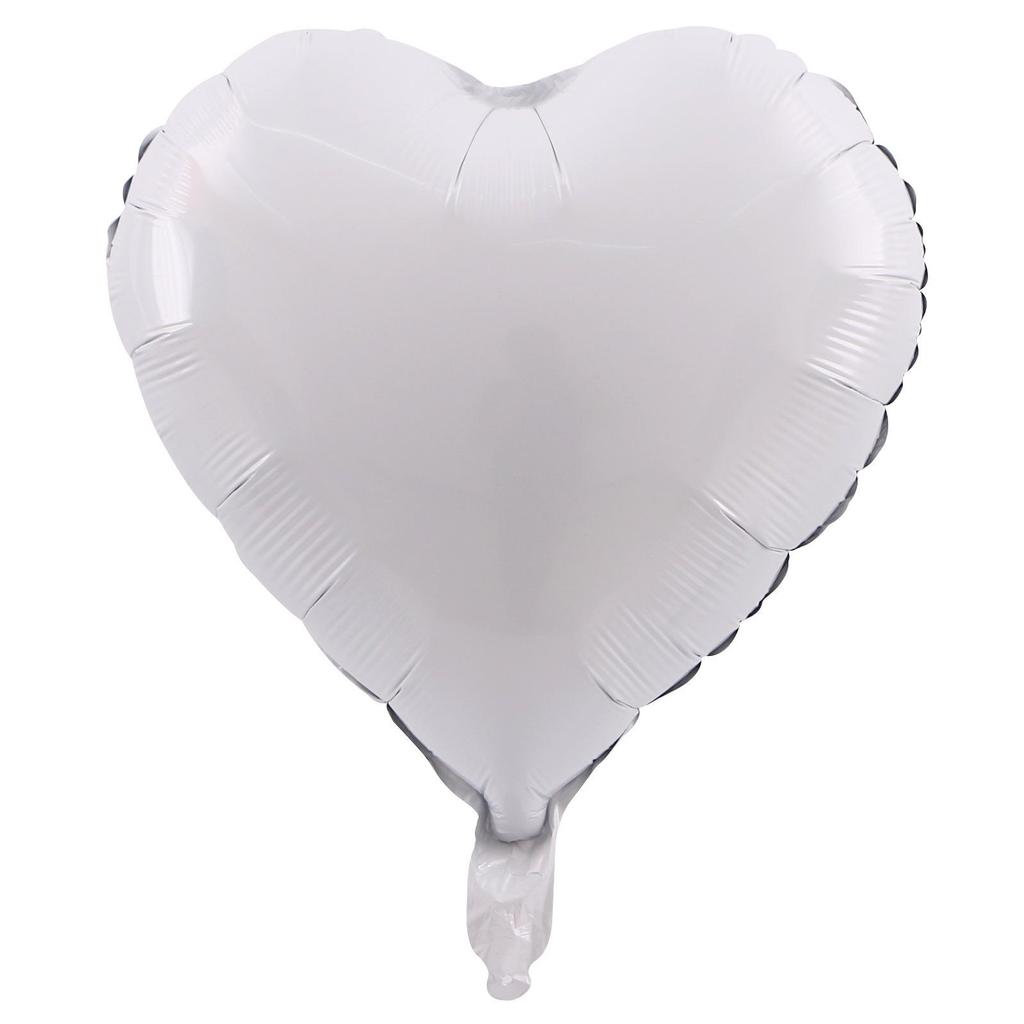 18" Heart and Star Foil Balloons for Weddings and Birthdays