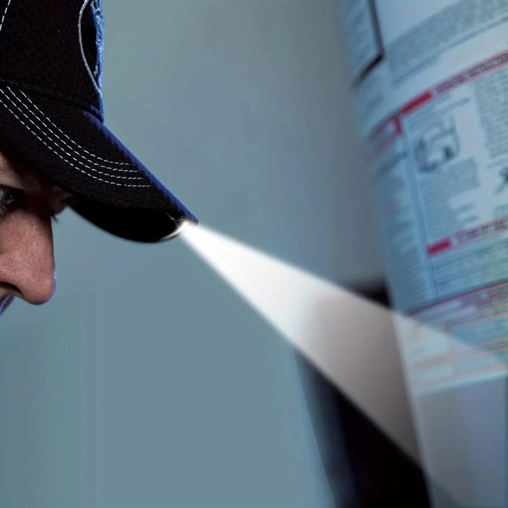 Portable 11-LED Hat Brim Light Baseball Cap Lights Outdoor Headlamp Cap Hat Light Clip on Hat For Night Cycling Hiking Fishing