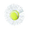 Broken Glass Sticker - Tennis Ball Car Styling Sticker |